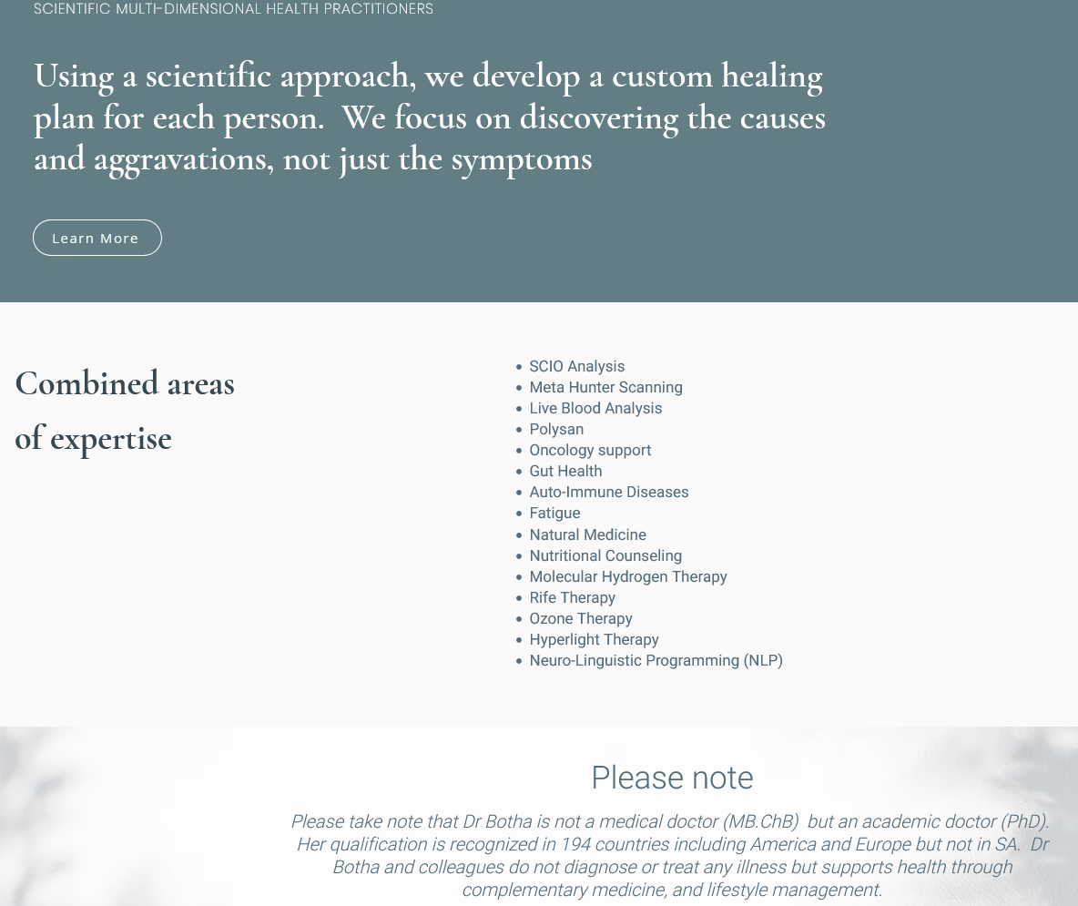 Blood Research Dr. Zandre Botha